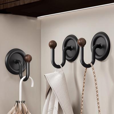 Ganci Creative per Bagno, Senza Foratura, Adesivo Forte Portante, Ganci per Asciugamani da Parete per Bagno Domestico, Senza Traccia