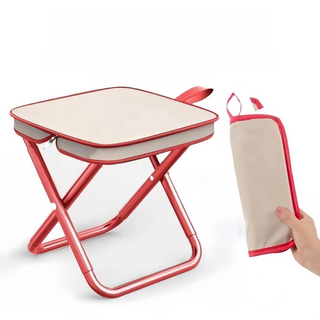 Portable Outdoor Folding Chair Picnic Fishing Beach Camping Travel Lightweight Stool Compact Seating for Self-Driving Camping