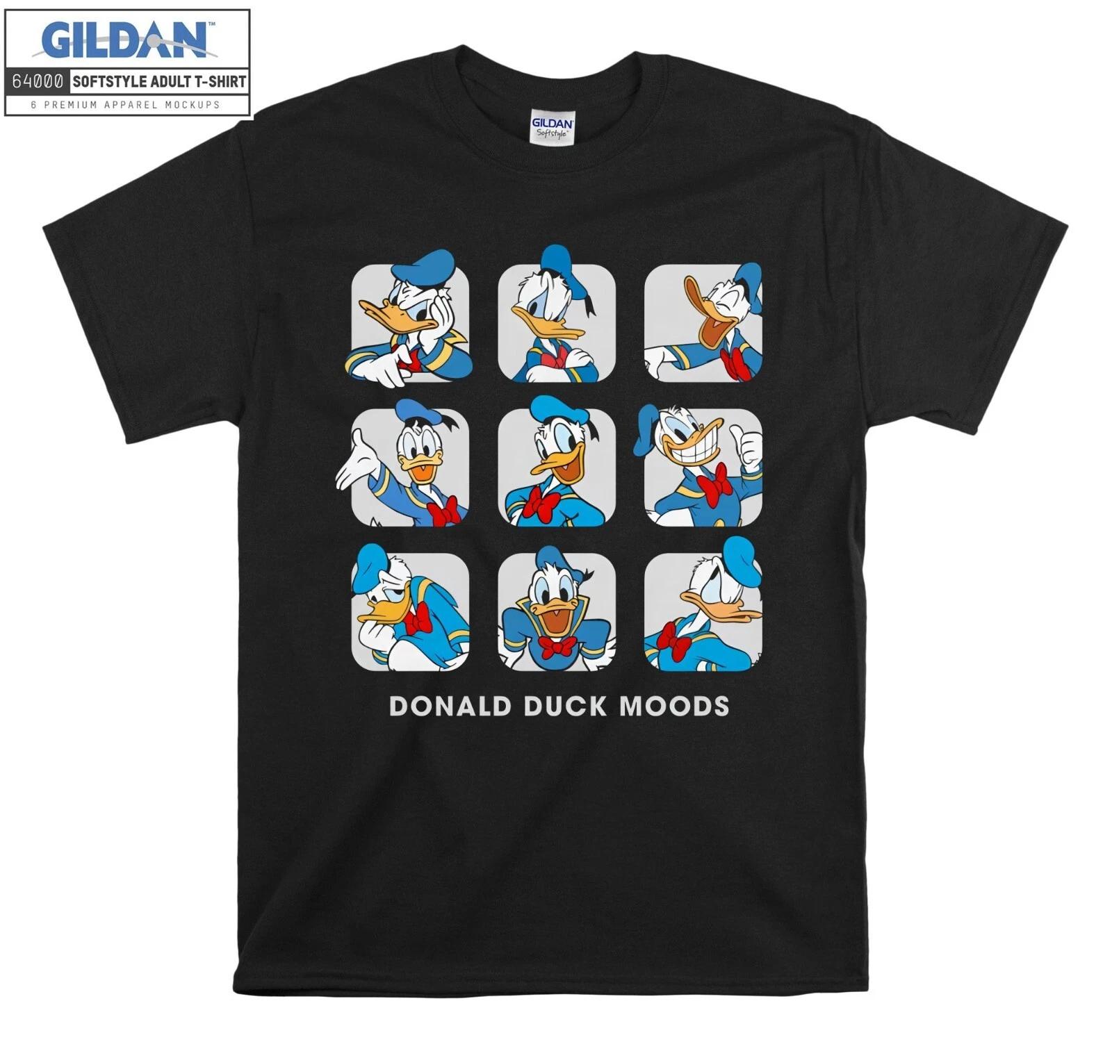 Donald Duck Moods Disney Cute T-shirt Gift T shirt Men Women Unisex Tshirt 6340 XS