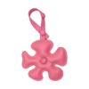 Vibrant Cartoon Style Leather Keyring Five Petal Flower Decoration Practical Key Ring Accessory Gift For Women