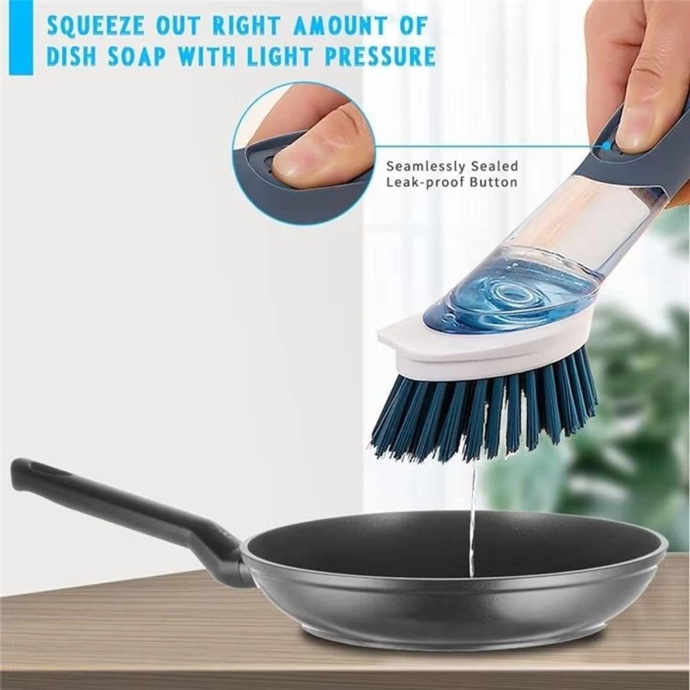 Removable Sponge Dishwashing Brush 3 In 1 Dish Cleaning Brush Household Tools