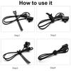 20pcs New Earphone Mouse Reusable Cord Tie Cable Organizer Wire Management Nylon Strap