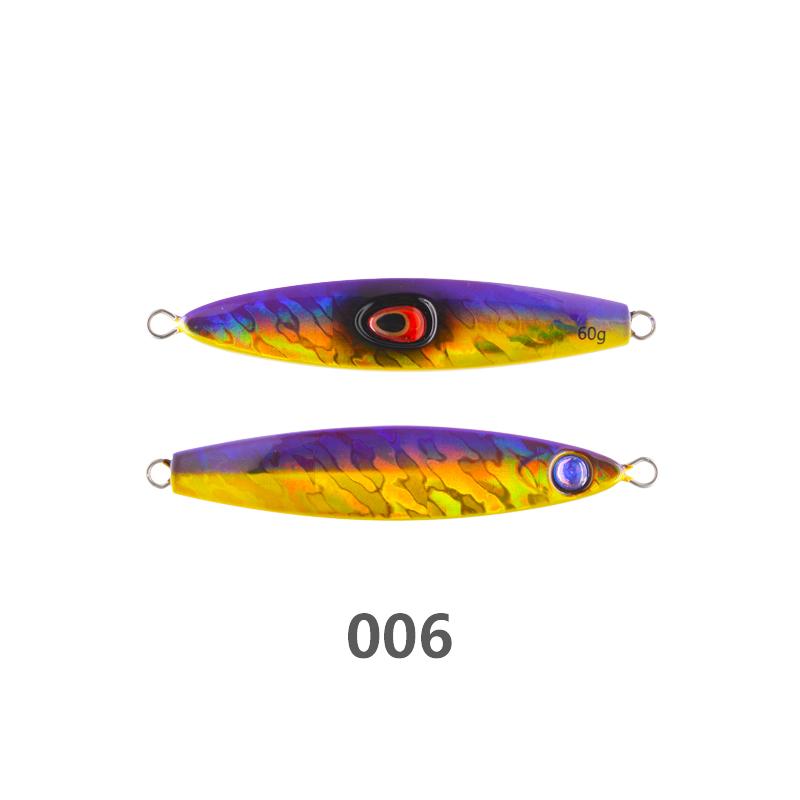 JIGGINGSOUL-RTS191- 60g 80g Casting Jigging Fishing Lures Sense Slow Pitch Metal Saltwater Jig Bait Lead Fish Pesca