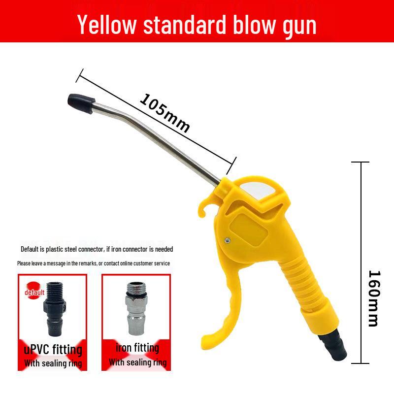 High-Pressure Pneumatic Dust Removal Gun with Extended Nozzle for Air Compressor