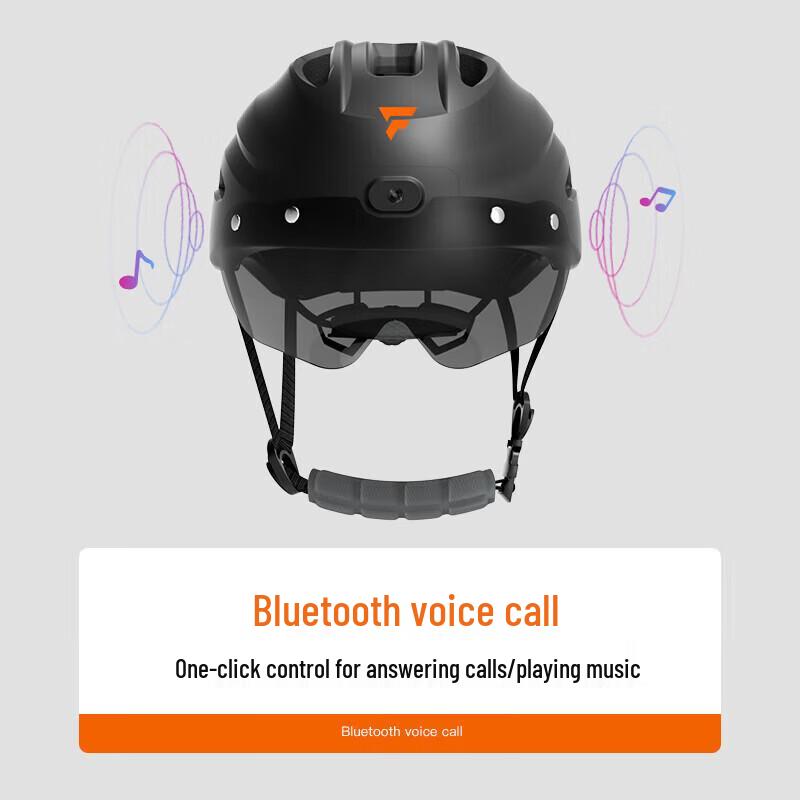 FOXWEAR Smart Cycling Helmet with 4K Camera and Bluetooth (CN Version)