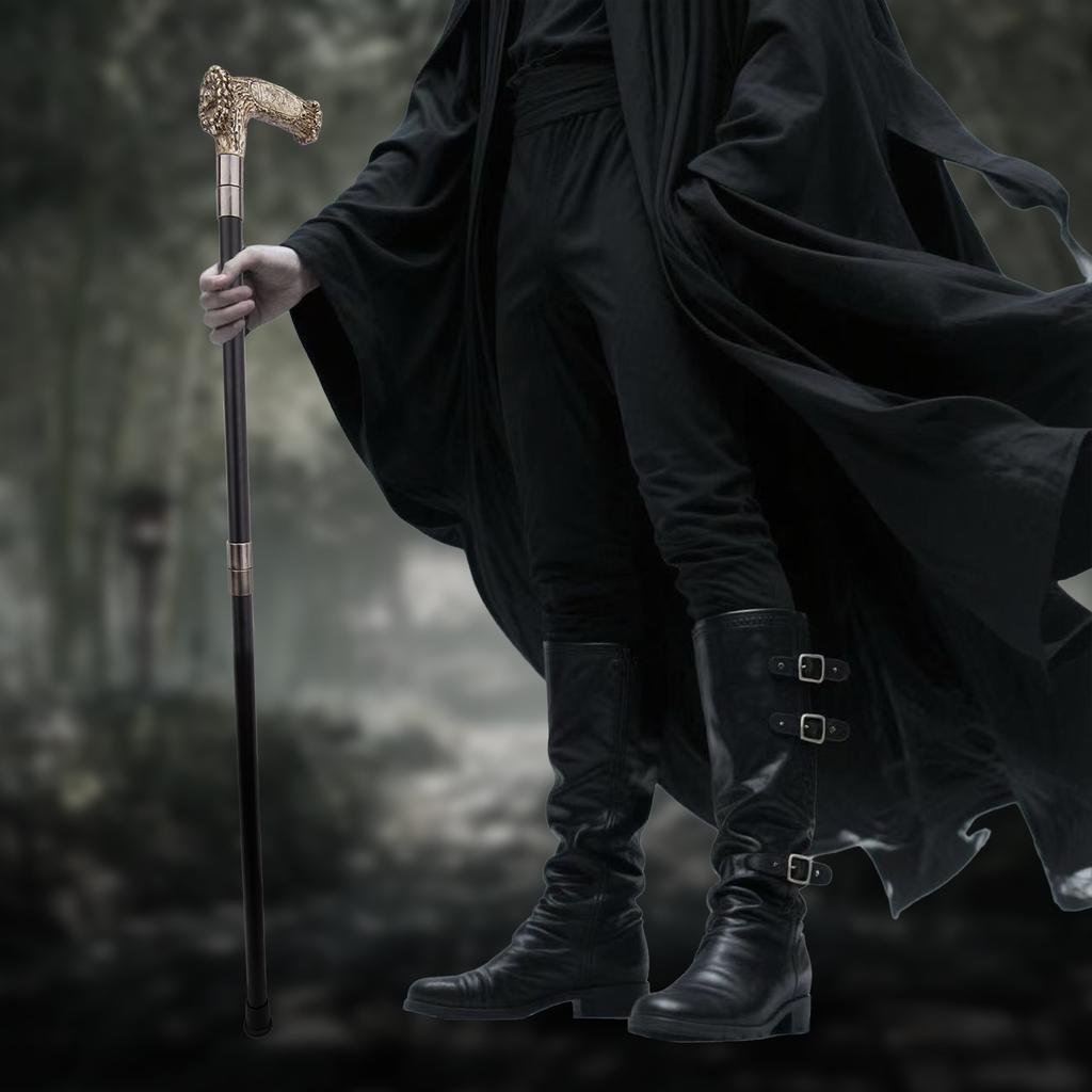 Silver Resin Bear Tree Root Head Walking Cane Fashion Decorative Steel Stick Gentleman Elegant Cosplay Cane Knob Crosier 94cm