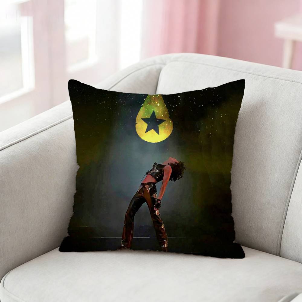 CConan Gray Wishbone Pillow Case Pattern Printed Pillowcase For Living Room Sofa Cushion Cover