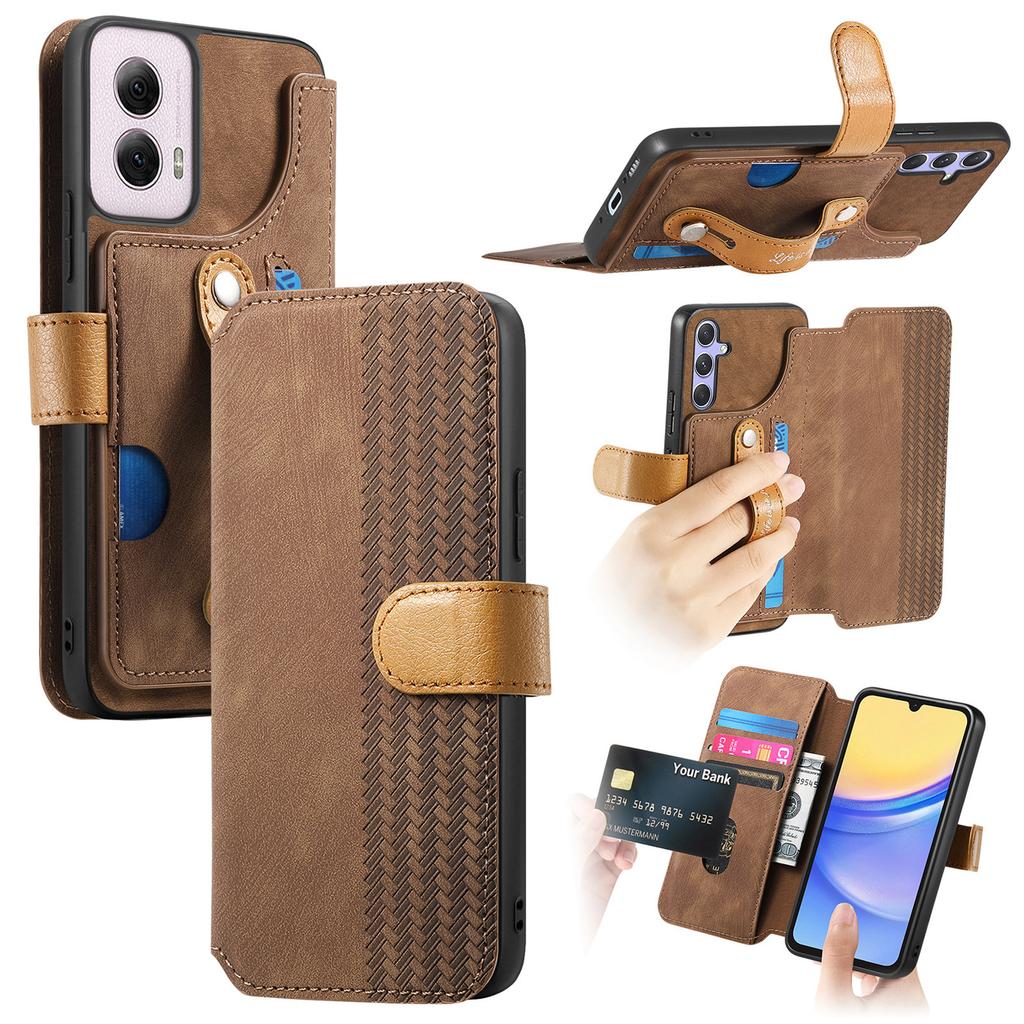 Ultimate Shockproof Wallet Case for Motorola series.G Stylus/G Play/G Power/Edge/G85/G45/G34/G35/G55...| Card Holder + Stand + RFID Protection