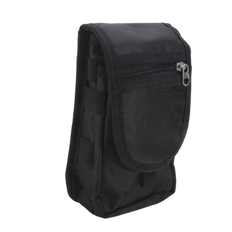 

Black Flip Phone Waist Bag for 5.8/6.3/7 Inch Large Screen Phones, Casual Fanny Pack with Pen Slot, Belt Pouch for Men & Women чорний