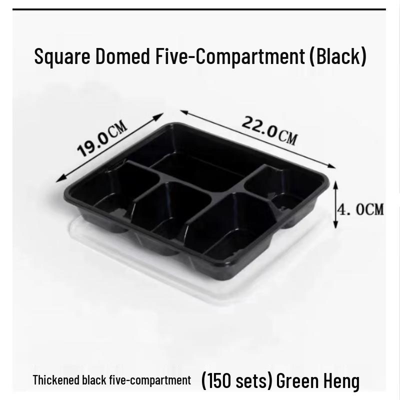 BOUSSAC Disposable PP Plastic Meal Prep & Takeout Containers