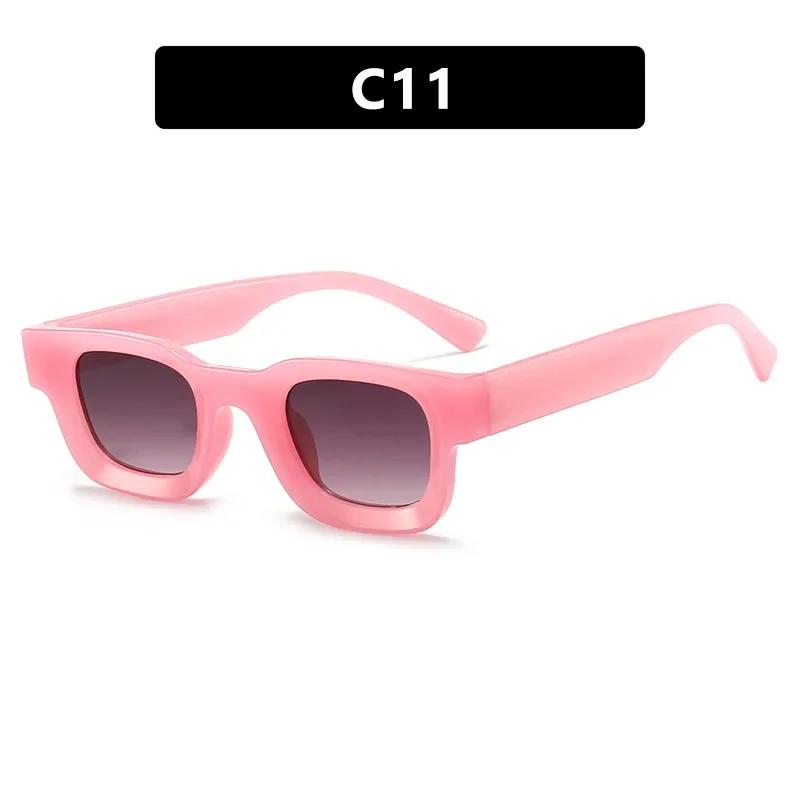 Fashion Travel UV400 Protection Sun Glasses Unisex Small Frame Concave Sunglasses Men Luxury Design Retro Hip-hop Punk Sunglass