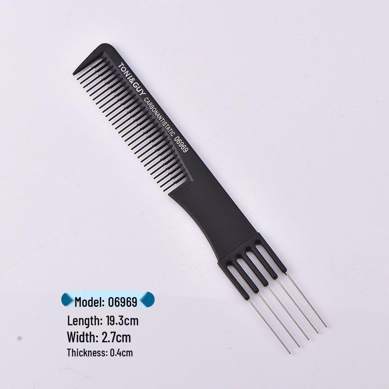 Cross-Border Highlighting and Styling Comb with Steel Pin Tail - Barber Hairdressing Tool