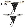 חוטיני צמוד G-string G String תחתונים לנשים סקסיים T-back מותן נמוך אהבה קריסטל תחתונים מידה גדולה לב פלרטטני שרשרת תחתונים