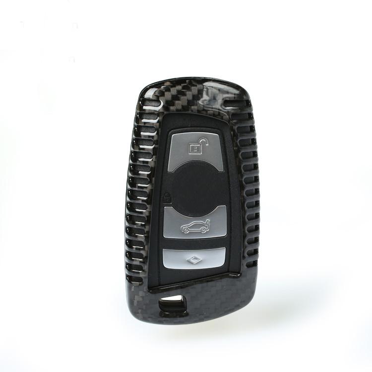 Interior Mouldings Real Carbon Fiber Car key Fob Case key cover For BMW 520 525 f30 f10 F18 118i 320i 1 3 5 7Series X3 X4 M3 M4