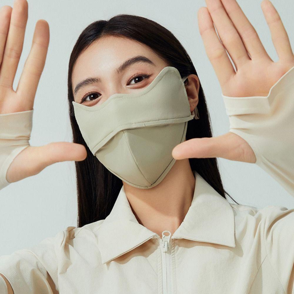 Summer Ice Silk Mask Face Mask Face Gini Mask Thin Face Cover  Golf