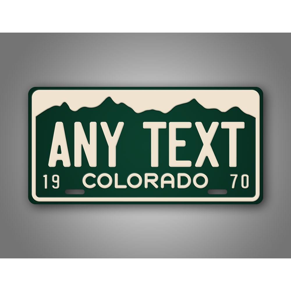 Custom Vintage Colorado License Plate Retro Auto Decor Sign