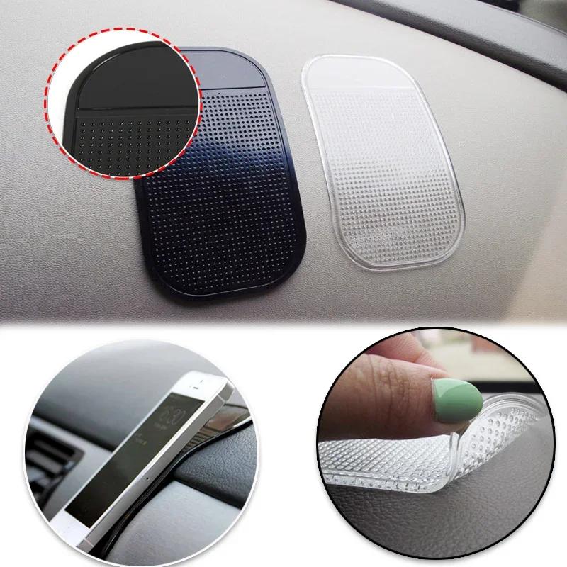 Car Dashboard Anti-Slip Rubber Pad Universal Non-Slip Car Adhesive Mat for Phones Sunglasses Keys Electronic Devices Organizer