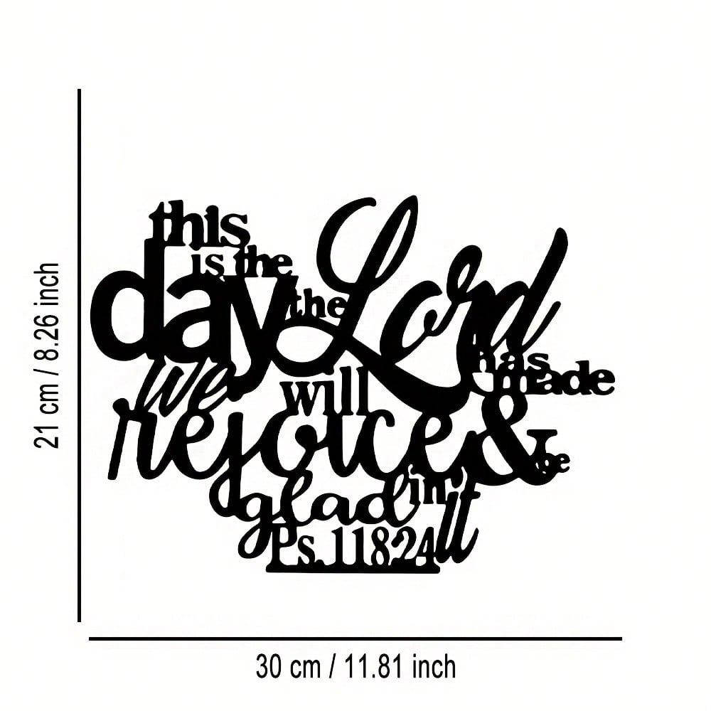 

Metal Wall Art Christian Scripture Sign Home Decor Indoor Outdoor Gift різнокольоровий