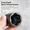High-Torque Broken Nut Extractor 1/2 17-24mm Damaged Bolt Extractor  Damaged Fastener Removal