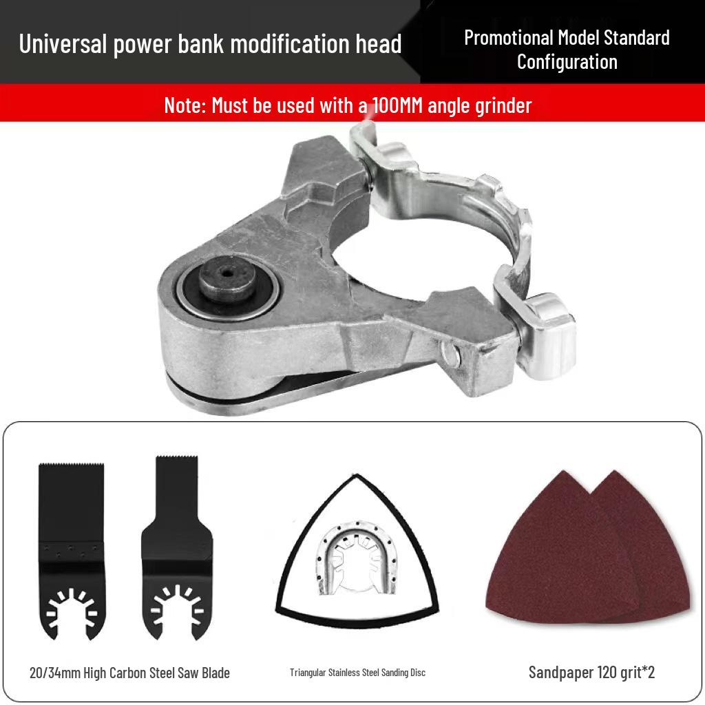 Universal Angle Grinder Woodworking Attachment: Electric Trimmer, Chisel, and Cutting Machine Conversion Head.