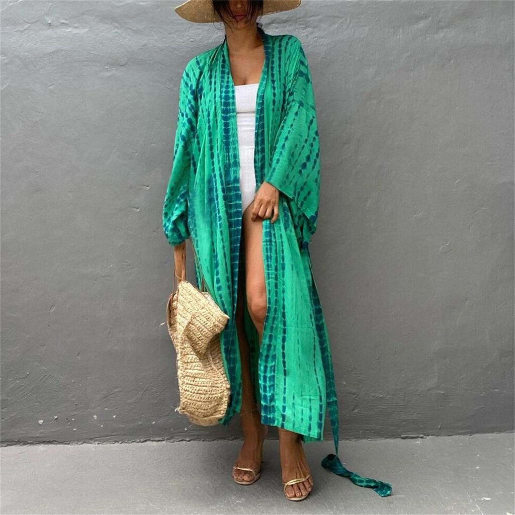 Damen Lose Strand Cover Up Robe Urlaub Sonne Shirt Cover Up