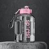 1.7/2.7L Sports Water Bottle with Straw Large Capacity Leakproof Portable Lightweight Outdoor Cycling Gym Fitness Travel Drinking Cup