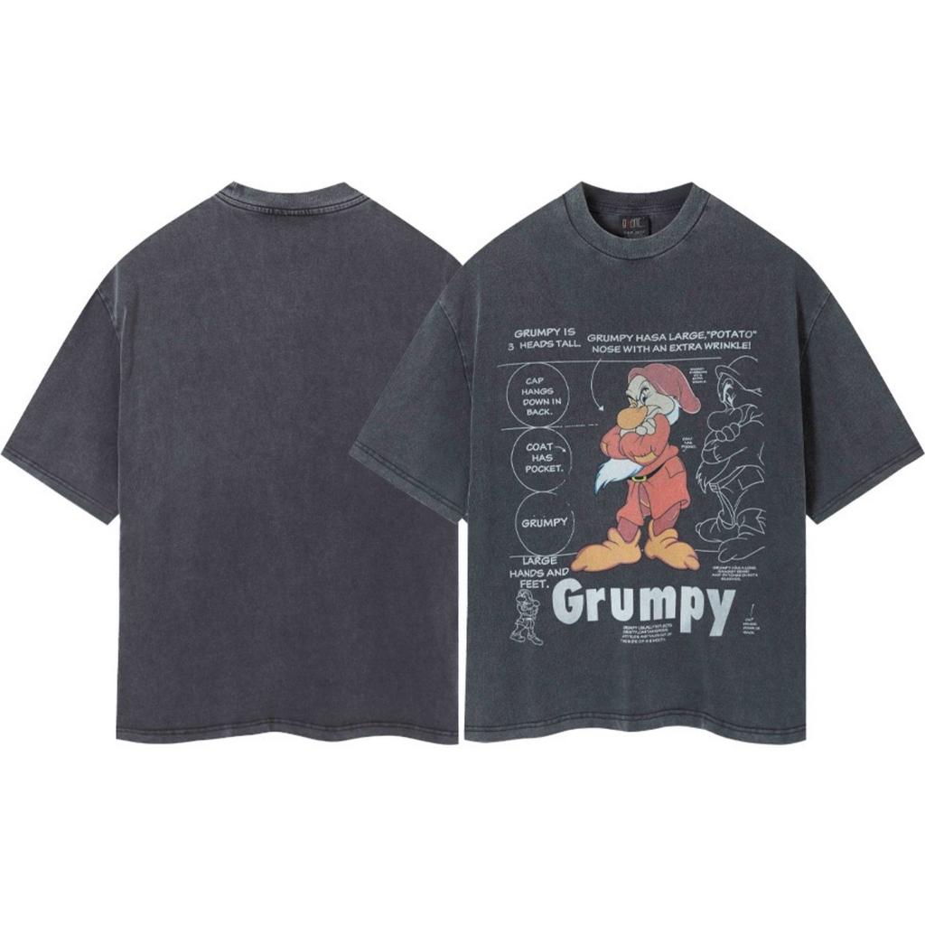 ZYLLO  Vintage Wash Heavy Cotton High Quality Short Sleeve T-shirt Fashion Casual for Men and Women