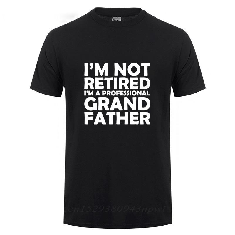 Im Not Retired Im A Professional Grandpa Cotton TShirt T Shirt Fathers Day Present Funny Birthday Gift For Grandfather