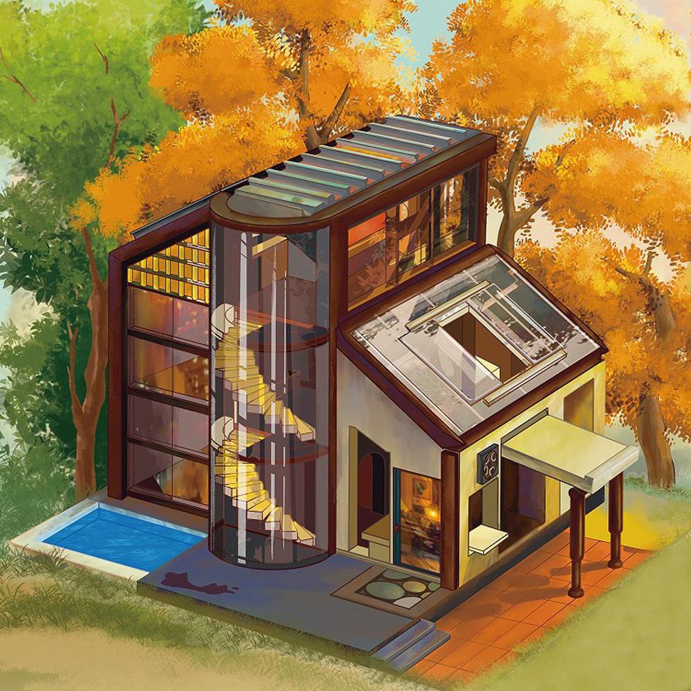 Creative Expert Moc Dream Cottage Maple Forest Villa Street View Модель Строительные — фото 2