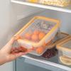 Kitchen Divided Food Storage Box with Lid - Food Grade Plastic & Silicone Fresh-Keeping Container for Fruits & Vegetables