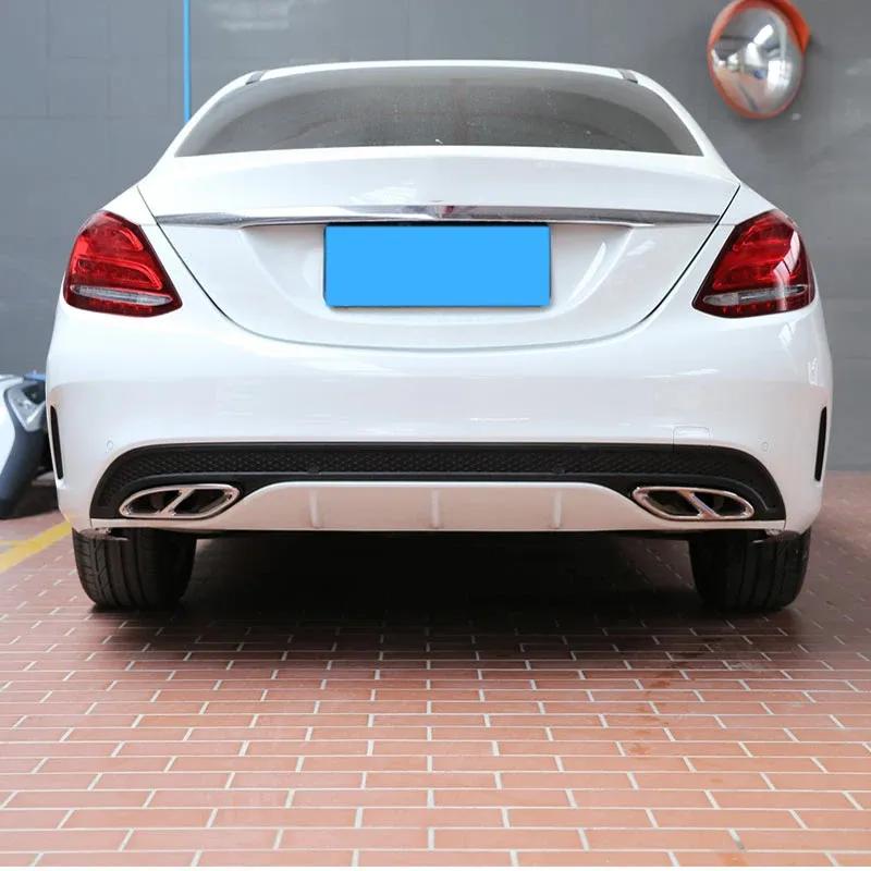 For Mercedes Benz GLC A B C E Class X253 W205 W213 W176 W177 W246 W247 2016- Car Exhaust Pipe Cover Trim Car Accessories