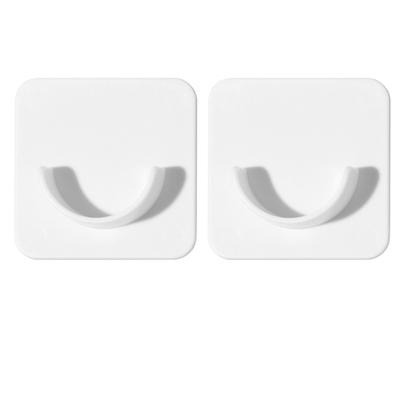 Curtain Rod Holder Stable Fixed Adhesive Telescopic Rod Pole Bracket for Home Bathroom Kitchen