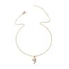Wheat ear fringed necklace hip hop adjustable jewelry women's simple versatile leaf pendant collarbone chain