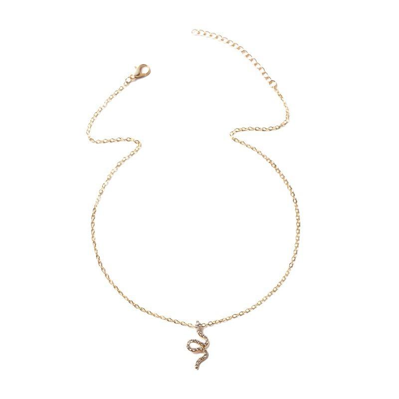 Wheat ear fringed necklace hip hop adjustable jewelry women's simple versatile leaf pendant collarbone chain
