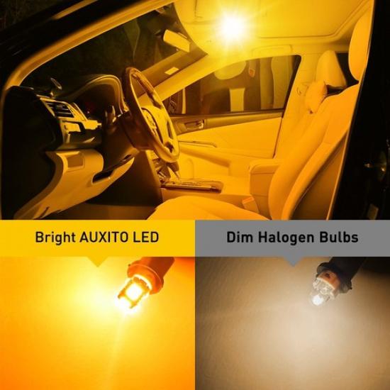 10X LED T10 194 168 W5W Side Marker Light Bulb Canbus Error Free 3000K Amber 14E