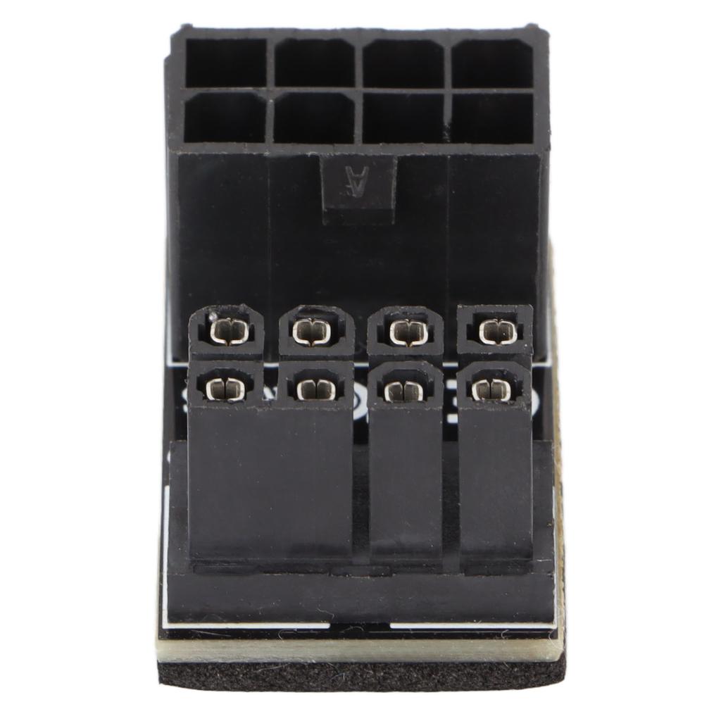 Power Adapter 8Pin Good Electrical Conductivity 180 Degree Steering Connector for Computer Graphics Card