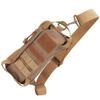 MultiFunctional Military DualPurpose Chest Waist Bag Nylon Material Waterproof Bag(Tan )