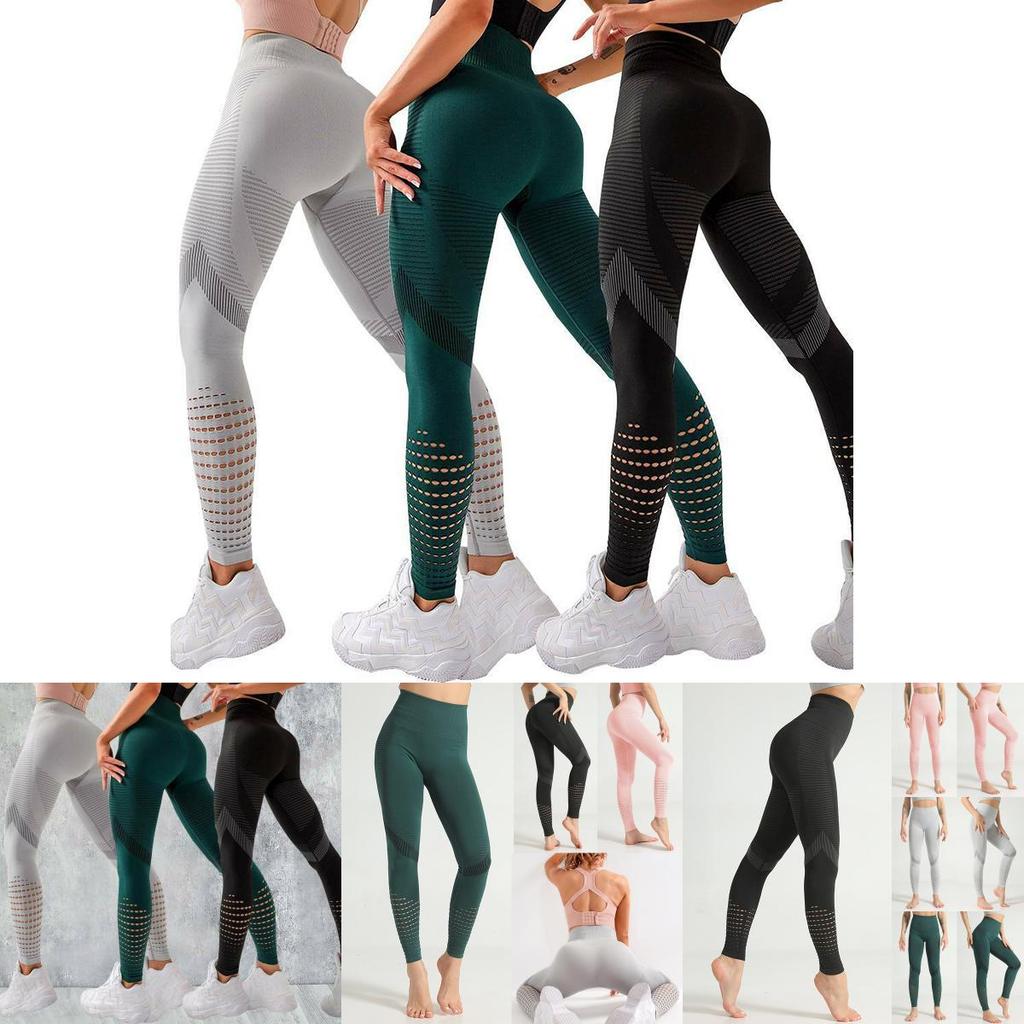 Stilvolle nahtlose Yogahose für Damen mit hohem Bund für ultimativen Komfort und Halt