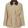 Jiu Zi Anna Kou Barn Style Lapel Waist Trench Coat