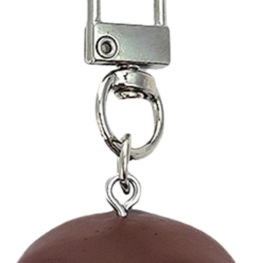 Realistic Chestnut Keychain Handmade Miniature Nut Charm Keyring With Authentic Details Stylish Cultural Gift Accessory