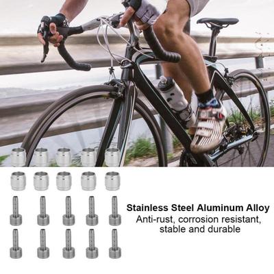 10PCS Valve Stem Rustproof Stain Steel Durable Bike Valve Stem for Mountain Bike