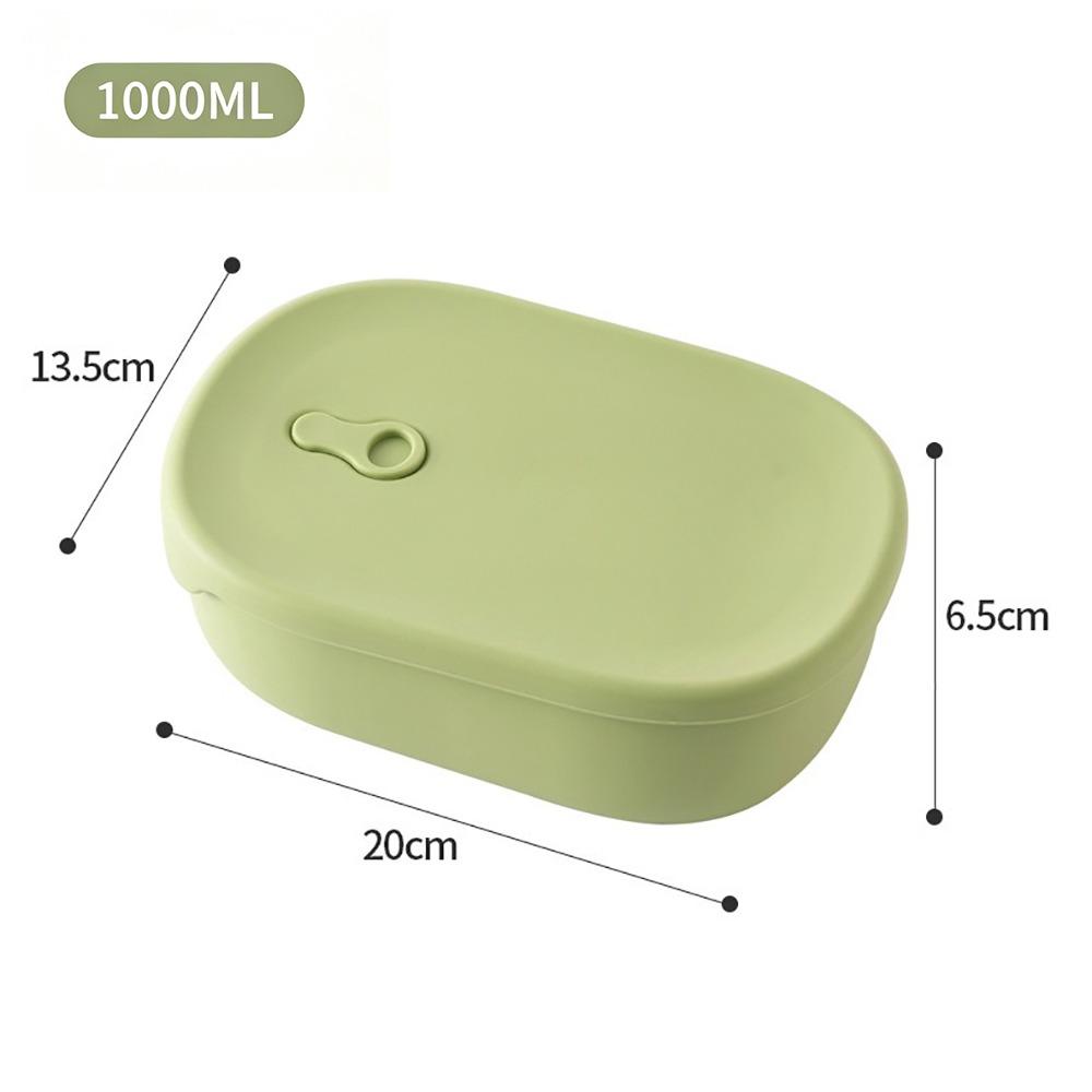 Large-Capacity Portable Bento Box Foodgrade Silicone Sealable Bowl Silicone Lunch Box For Students