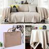 50x150cm Cotton Linen Fabric Solid Color Heavy Duty for DIY Sewing Pants Tablecloth Sofa Curtain Decor Embroidery Practice Cloth