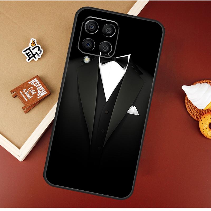 Suit and Tie Case For Samsung Galaxy M51 M31 M21 M11 M16 M36 M56 M53 M12 M32 M52 M15 M35 M55 M14 M34 M54