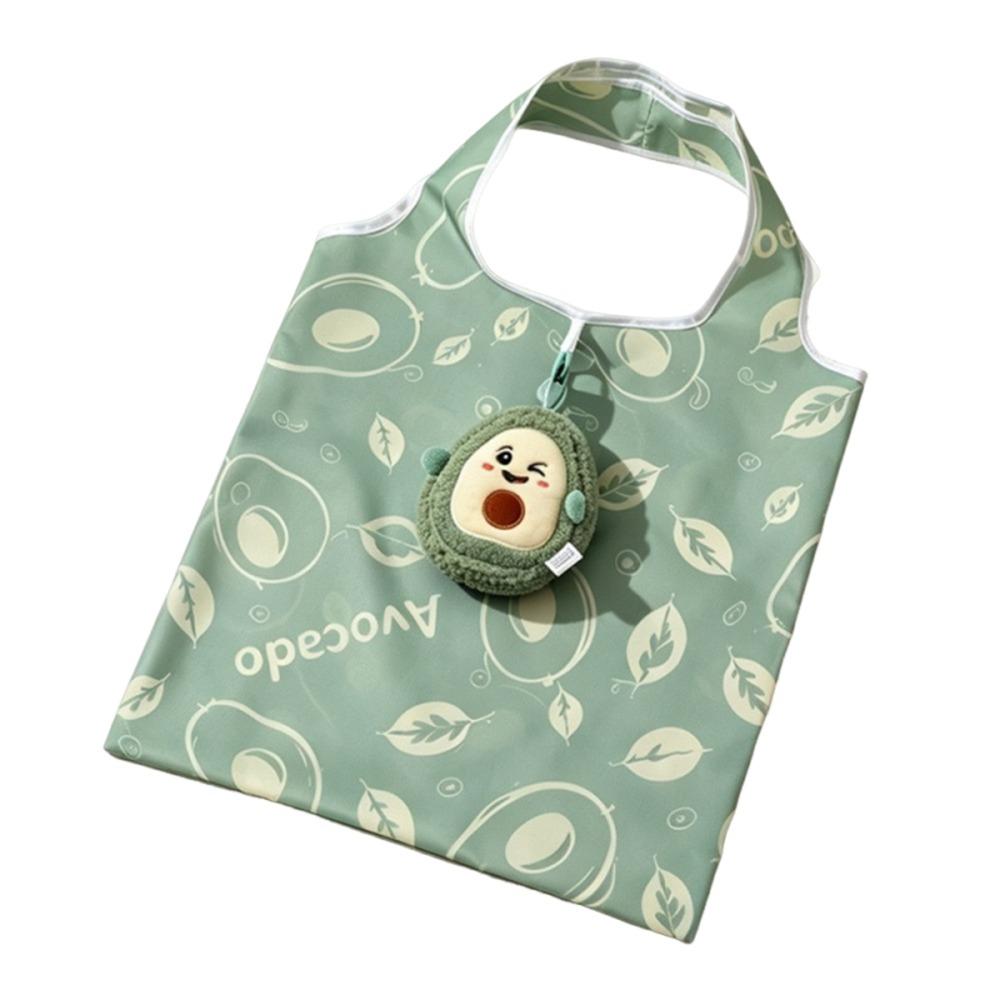 Easy To Carry Cartoon Folding Shopping Bag Foldable Fruit Print Grocery Bag Eco-friendly Reusable Shopping Handbag Outdoor