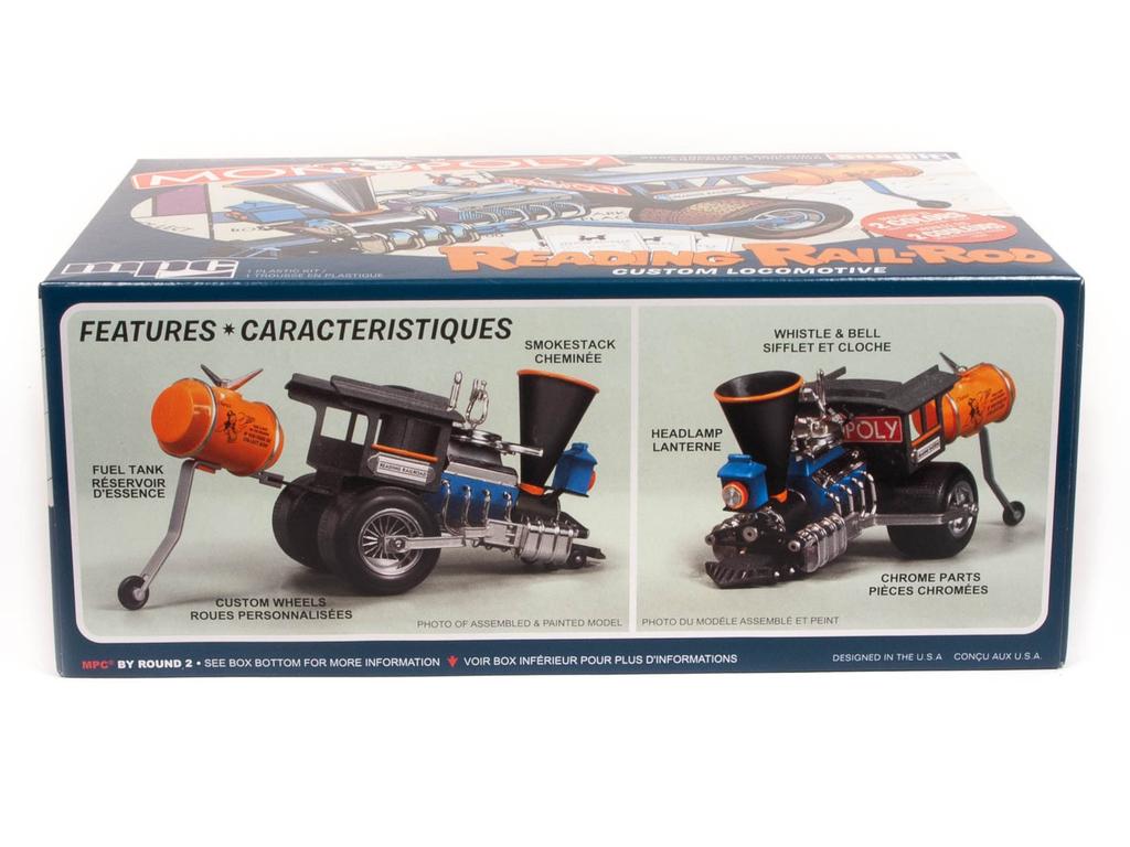 MPC Leading Rail Rod Custom Locomotive Monopoly Plastic Model MPC945 Molding Color 1/25