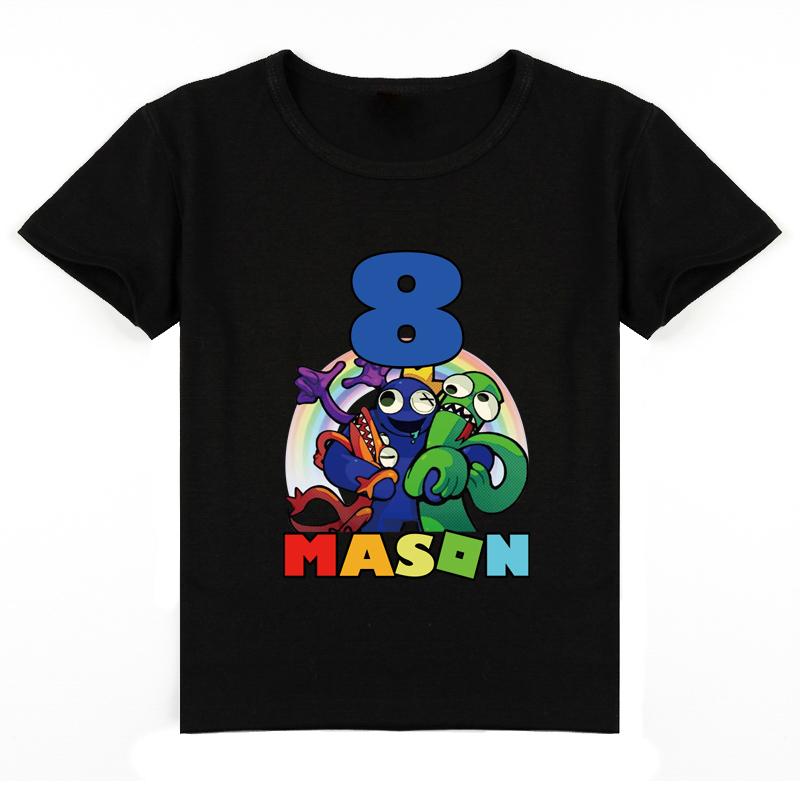 Kinder Neuankömmling Mode 3D-gedrucktes Rainbow Friends T-Shirt mit kurzen Ärmeln für Kinder