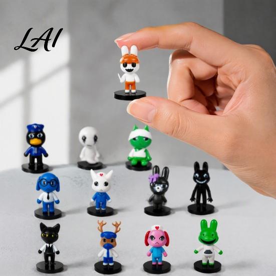 Tierische Dekorationsfiguren 6/12/18 Stück Horror-Spiel-inspirierte Figur Cartoon Sammelfigur Figur PVC Charakter Statue Geschenke für Fans Figur