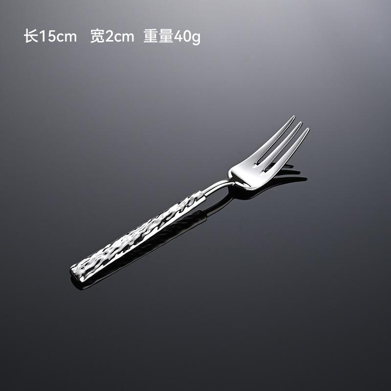 

Французский набор столовых приборов из нержавеющей стали 304, кованый узор в виде дерева, вилка, ложка, нож, украшение стола и аксессуары, свадебный подарок