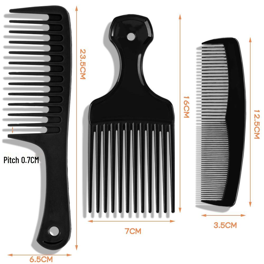 Anti-Static Wide Tooth Long Hair Comb Set for Styling